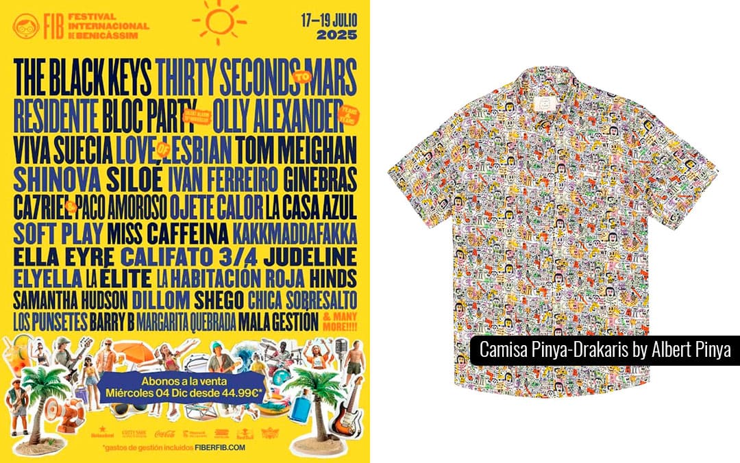 09-Camisas festivaleras Cartel Festival-Internacional-de-Benicàssim-(FIB)-2025