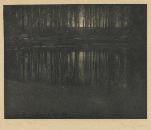 fotos más caras de la historia Edward Steichen estanque luz luna