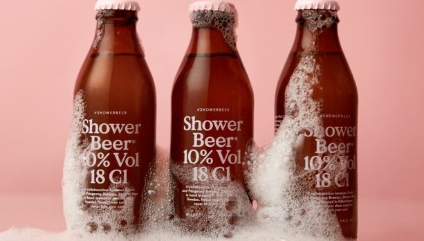 shower beer cerveza ducha