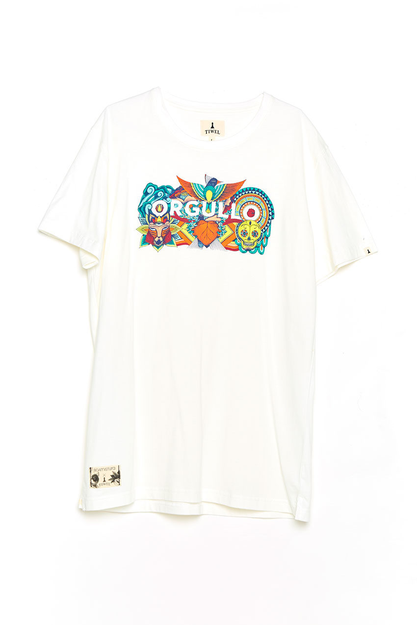 Camiseta Boa Orgullo Tiwel snow white