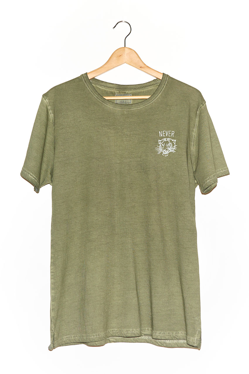 Camiseta Luo Dusty Olive Melange 02 Camiseta Luo Dusty Olive Melange 02