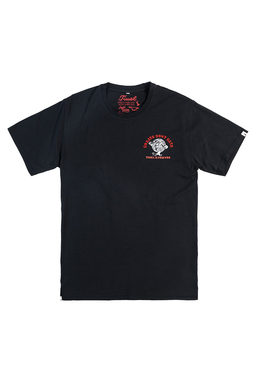 Planet T-shirt Pirate Black 01