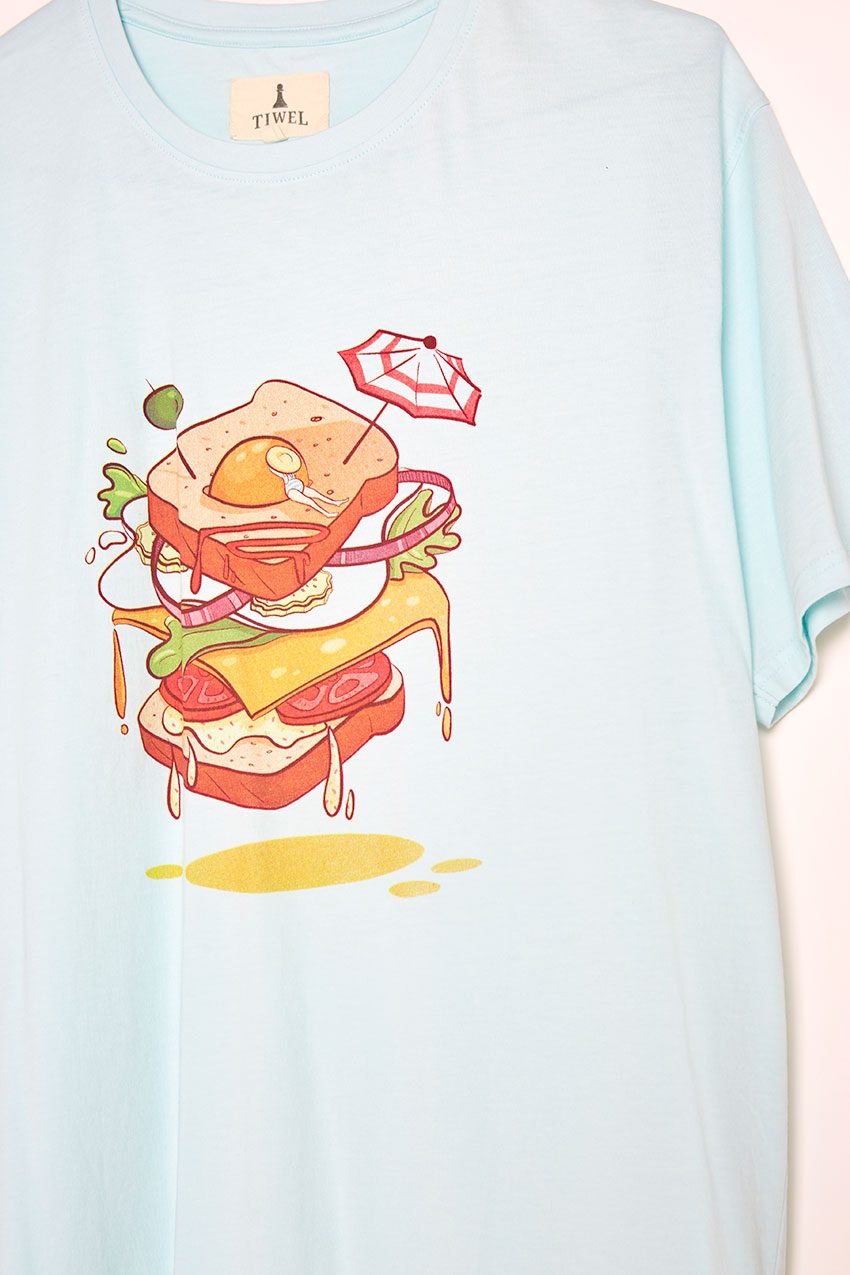 Camiseta Sandwich Tiwel wan blue 03