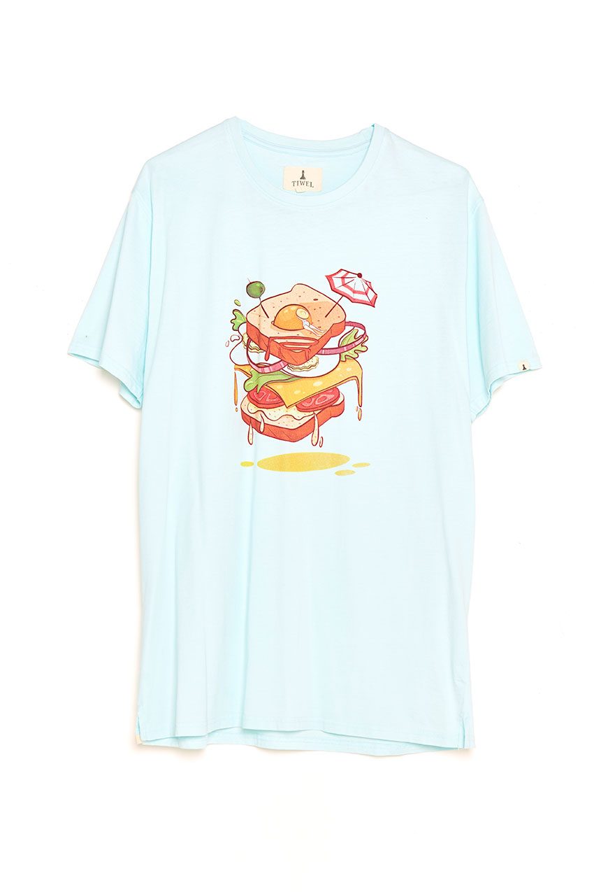 Camiseta Sandwich Tiwel wan blue