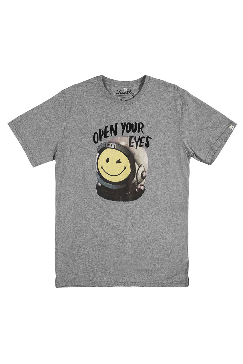 Space T-Shirt Mid Grey Melange