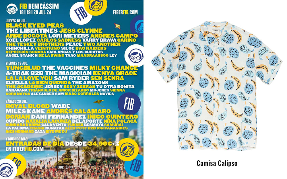 FIB Benicassim 2024 Camisa Calipso