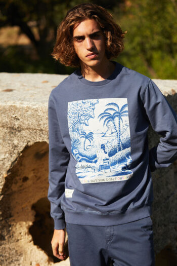 Cluny Sweatshirt Sea Blue by Sergio Mora 04