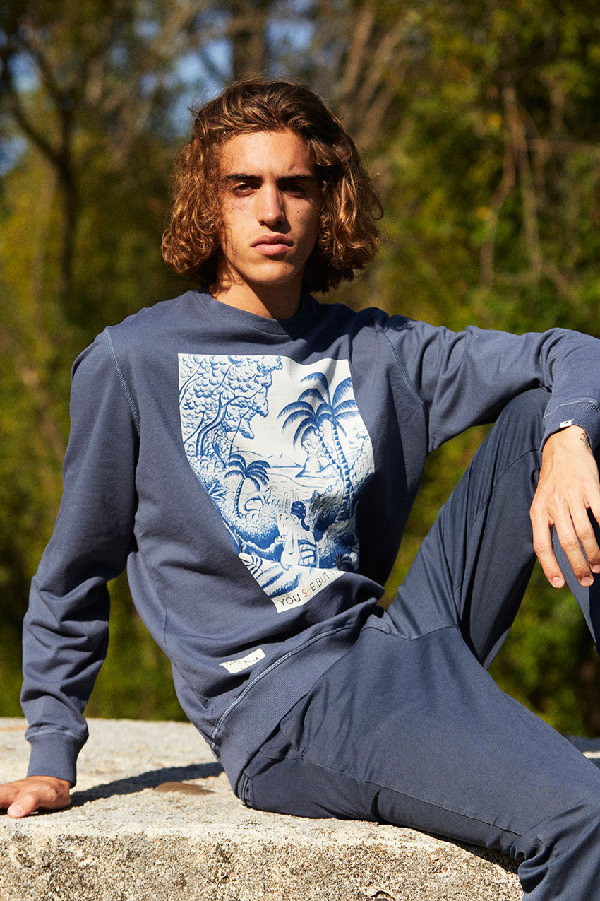 Cluny Sweatshirt Sea Blue by Sergio Mora 05