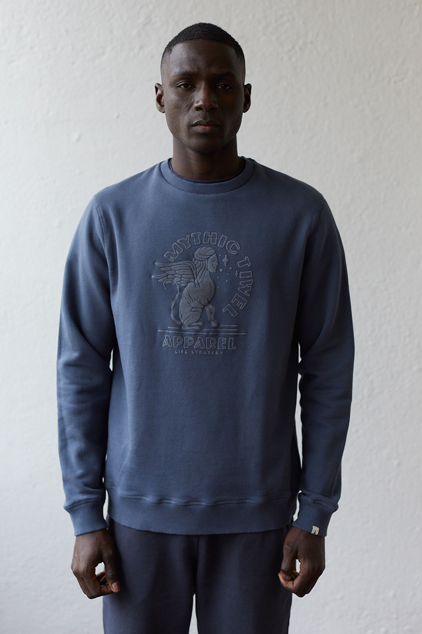 Con-Mythic Sweatshirt Sea Blue Consume Design 06