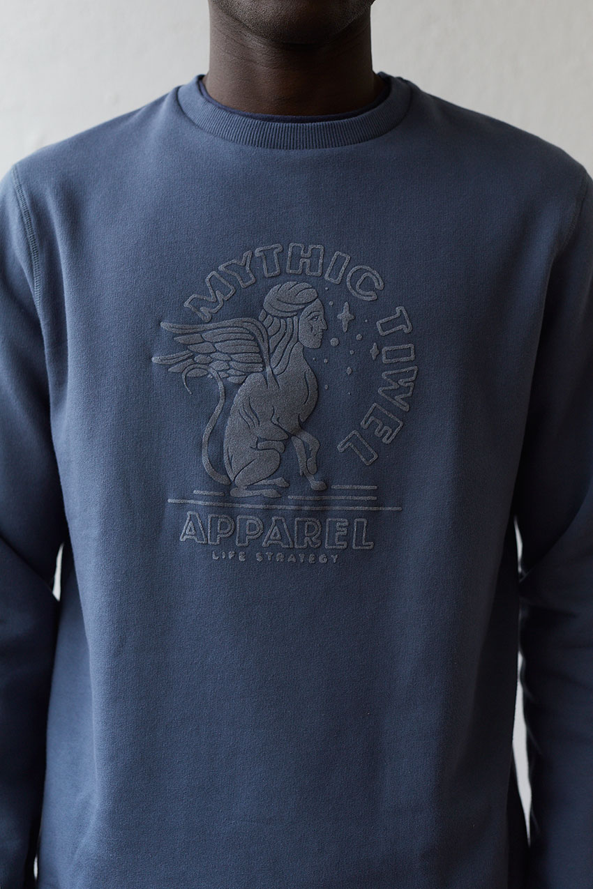 Con-Mythic Sweatshirt Sea Blue Consume Design 08