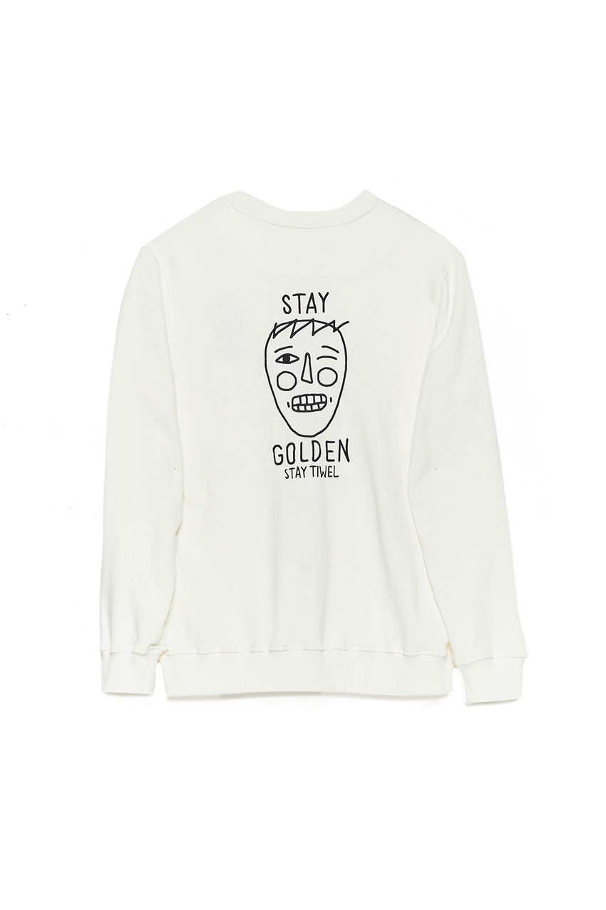 Golden Sweatshirt Bright White 02