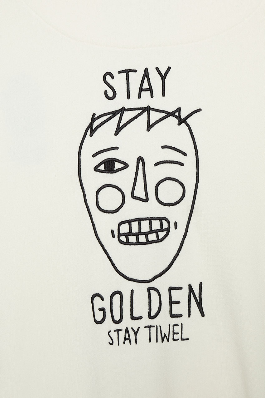 Golden Sweatshirt Bright White 04