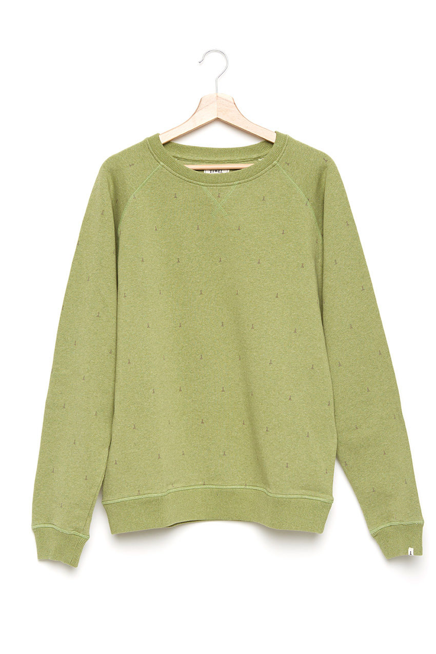 Kubo Sweatshirt Ecopol Green Melange