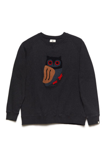 Owl Sweatshirt Pirate Black 01