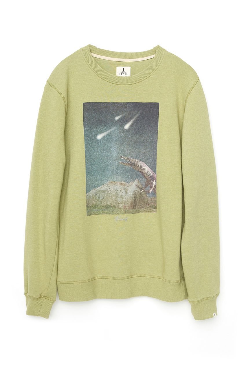 Space-Sweatshirt-Tiwel-Oil-Green-Melange