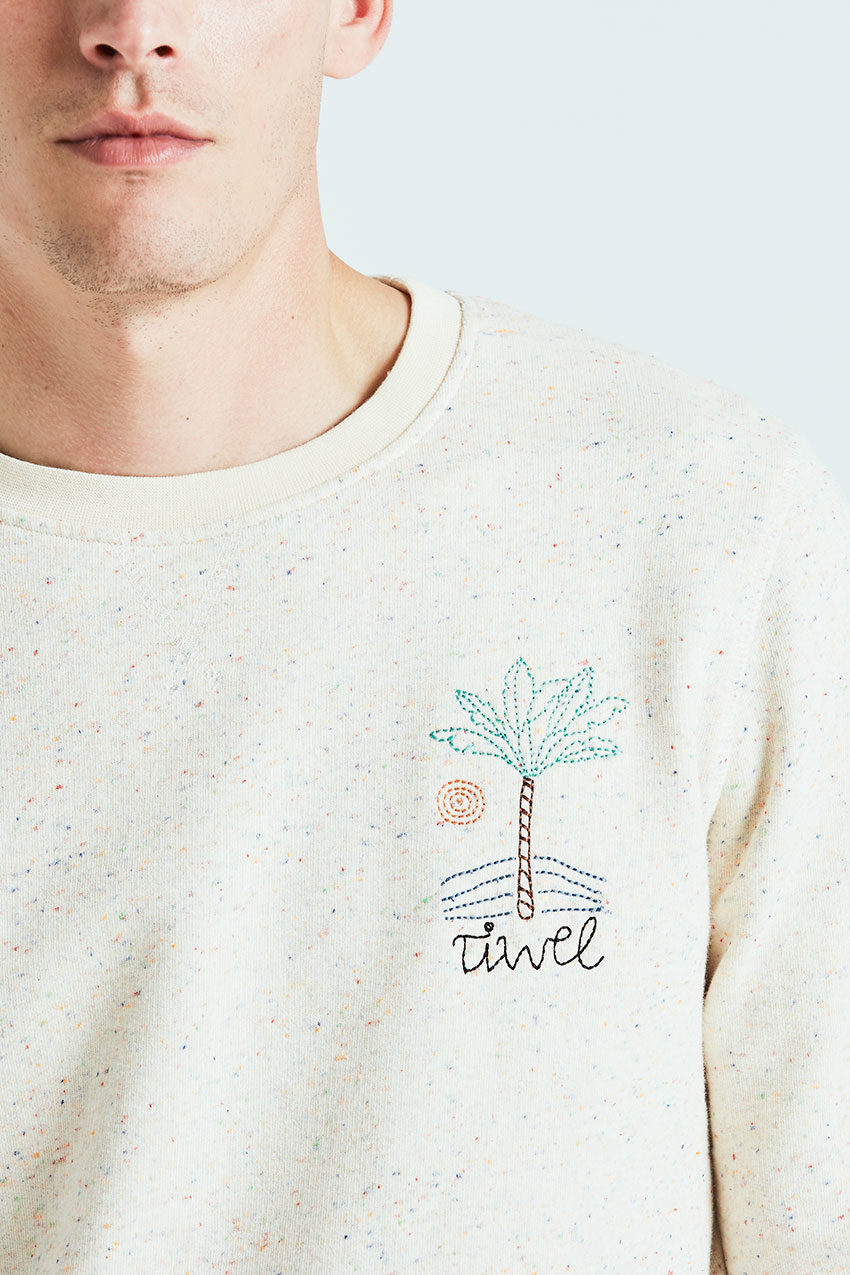 Sweat Palm Sweatshirt Tiwel off white 02