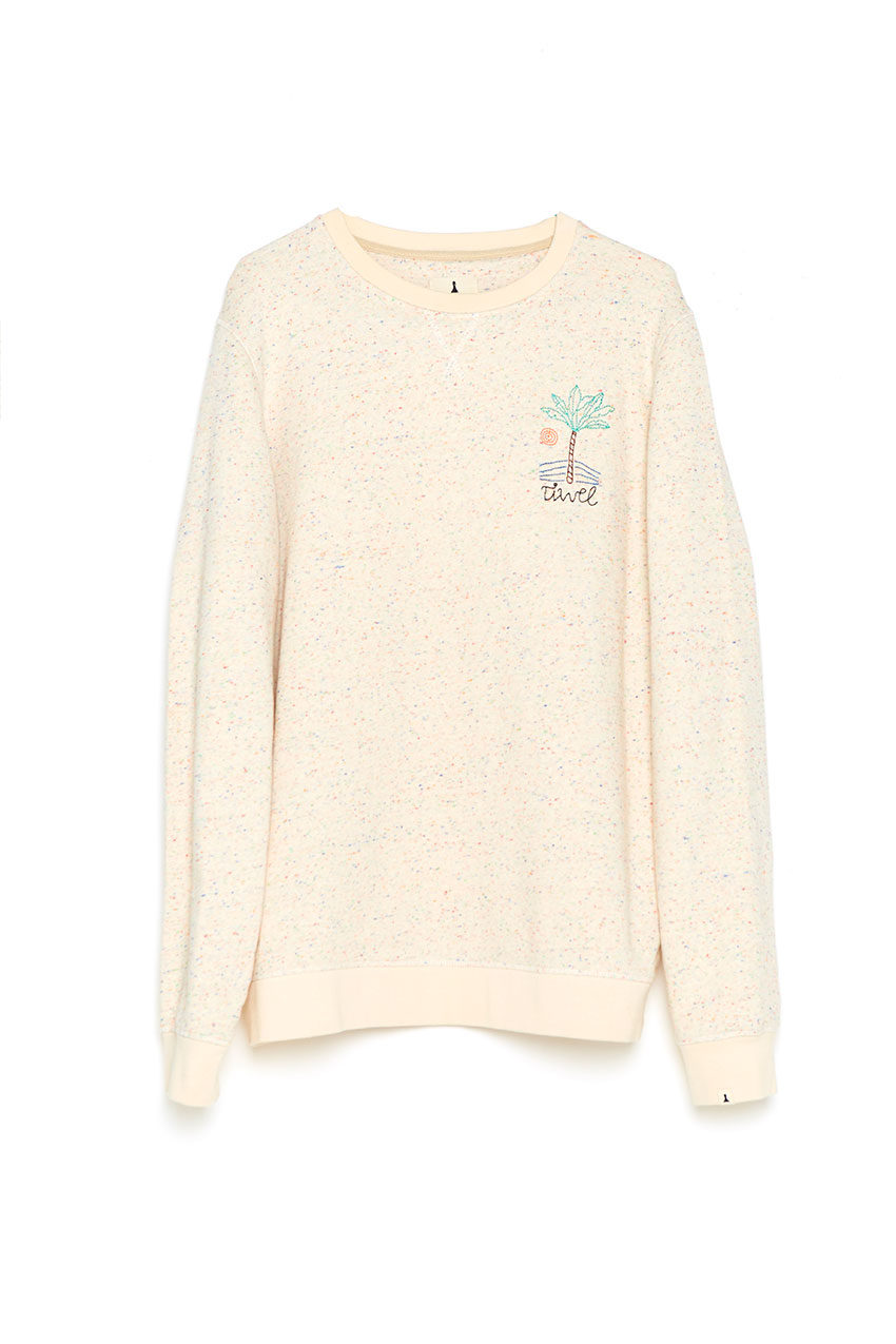 Sweat Palm Sweatshirt Tiwel off white 01