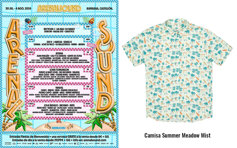 arenal sound Burriana 2024 Camisa summer