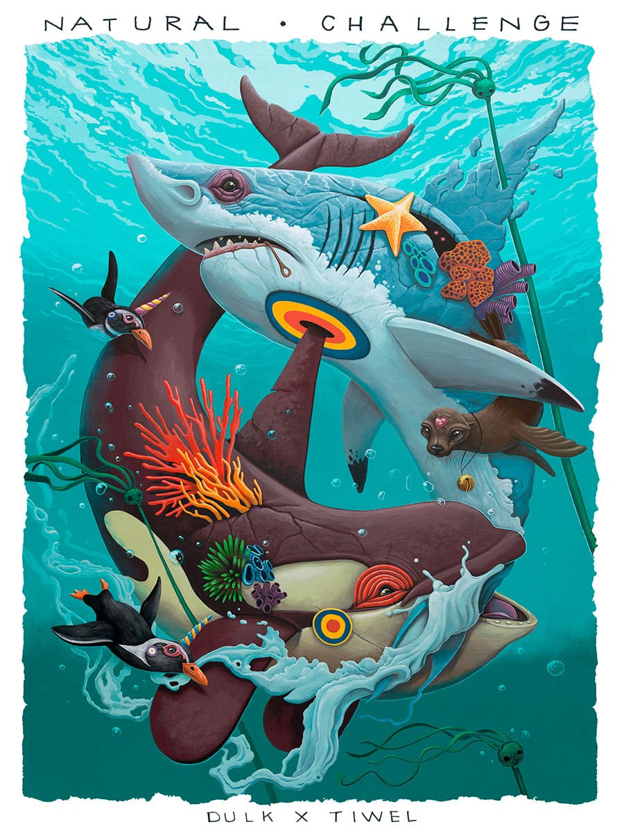 dulk natural challenge mundo marino tiburon orca pinguino