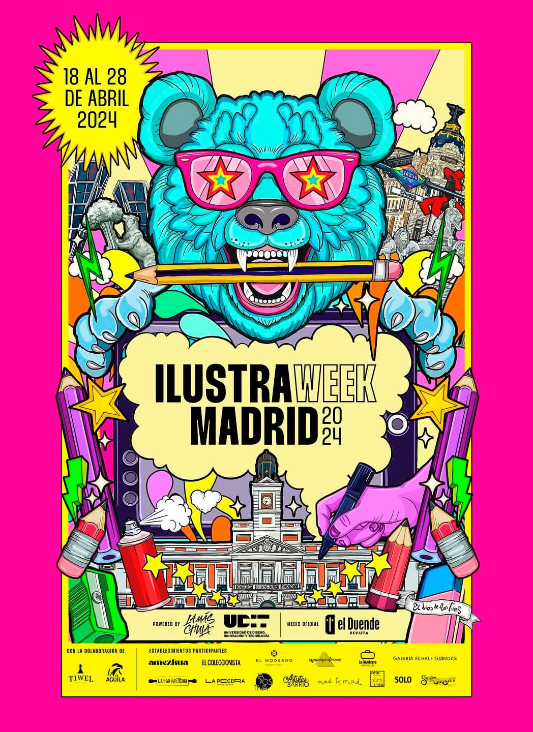 ilustraweek madrid 2024 Cartel dios de los tres