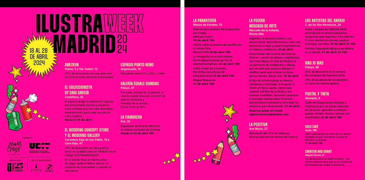 ilustraweek madrid 2024 abril artistas